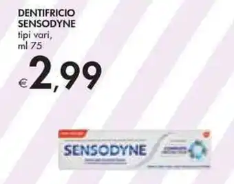 Bennet Sensodyne Dentifricio tipi vari, ml 75 offerta