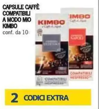 Bennet Kimbo Capsule Caffè Compatibili A Modo Mio conf. da 10 offerta