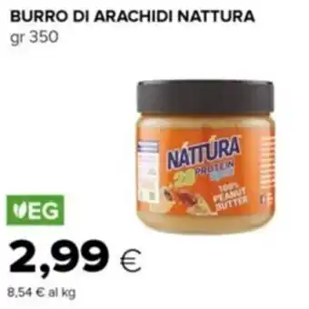 Tigre Nattura Burro di Arachidi 350 gr offerta