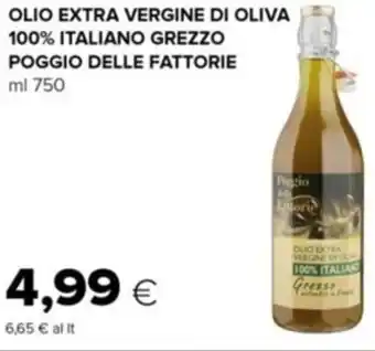 Tigre Olio Extra Vergine di Oliva 100% Italiano Grezzo Poggio Delle fattorie 750 ml offerta