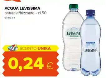 Tigre Levissima Acqua naturale/frizzante 50 cl offerta