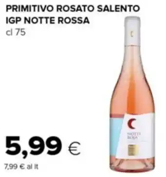 Tigre Notte Rossa Primitivo Rosato Salento IGP 75 cl offerta