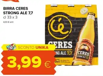 Tigre Strong Ale 7,7 Birra Ceres cl 33 x 3 offerta