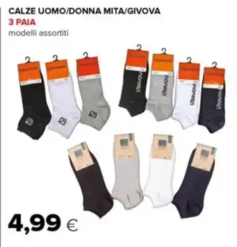 Calze Uomo/Donna Mita/Givova 3 Paia modelli assortiti
