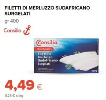Tigre Surgelati Filetti di Merluzzo Sudafricano Surgelati 400 gr offerta