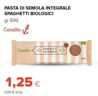 Tigre Pasta di Semola Integrale Spaghetti Biologici 500 gr offerta