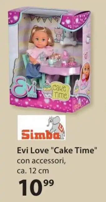 Evi Love "Cake Time" con accessori ca. 12 cm.