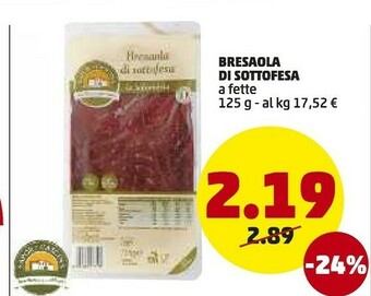 PENNY Penny Bresaola Di Sottofesa A Fette offerta