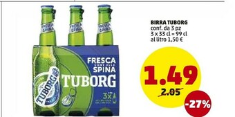 PENNY Tuborg Birra 990 G(ml) offerta