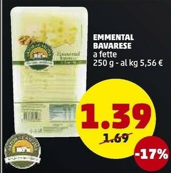 PENNY Emmental Bavarese A Fette 250 G offerta