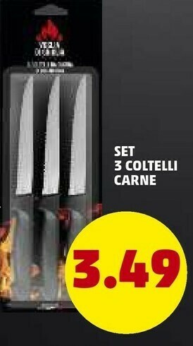PENNY Set 3 Coltelli Carné offerta