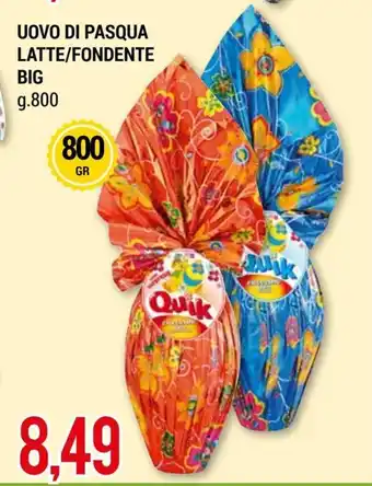 Hardis Big Uovo Di Pasqua Latte/Fondente 800 g offerta