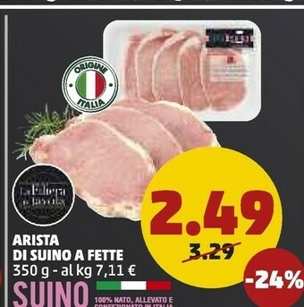 PENNY Arista Di Suino A Fette 350 G offerta