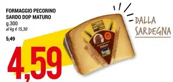 Hardis Formaggio Pecorino Sardo DOP Maturo 300 g offerta