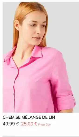 Chemise melange de lin