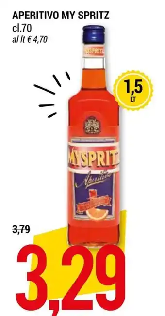 Aperitivo My Spritz 70 cl. 1,5 lt