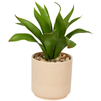 Pianta artificiale con vaso
