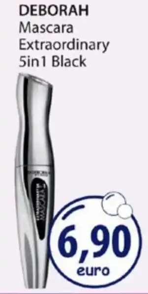 Acqua & Sapone Deborah Mascara Extraordinary 5 in 1 Black offerta