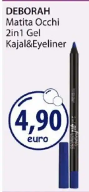 Acqua & Sapone Deborah Matita Occhi 2 in 1 Gel kajal&Eyeliner offerta