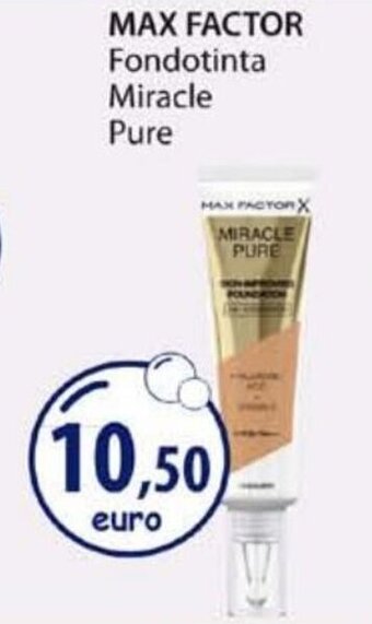 Acqua & Sapone Max Factor Fondotinta Miracle Pure offerta