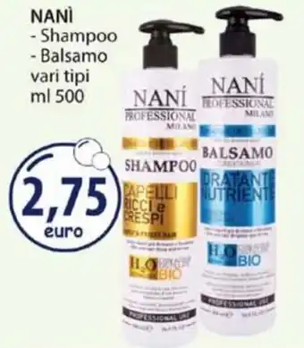 Acqua & Sapone Nanì Shampoo/Balsamo vari tipi 500 ml offerta