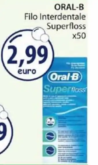 Acqua & Sapone Oral B Filo Interdentale Superfloss x 50 offerta