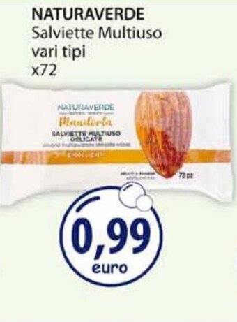 Acqua & Sapone Naturaverde Salviette Multiuso vari tipi x72 offerta