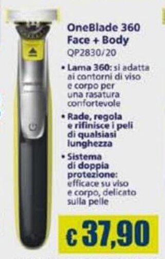 Acqua & Sapone OneBlade 360 Face + Body offerta