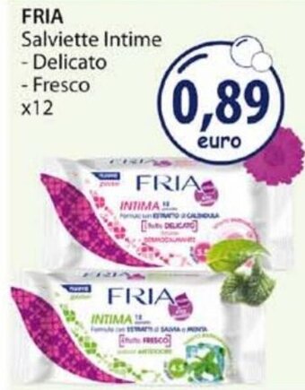 Acqua & Sapone Fria Salviette Intime Delicato/Fresco x12 offerta