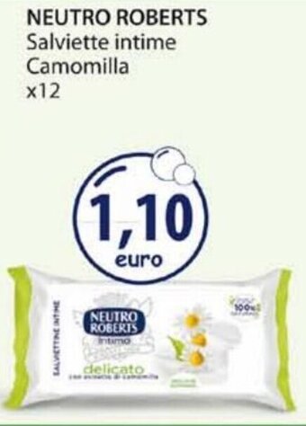 Acqua & Sapone Neutro Roberts Salviette Intime Camomilla x12 offerta