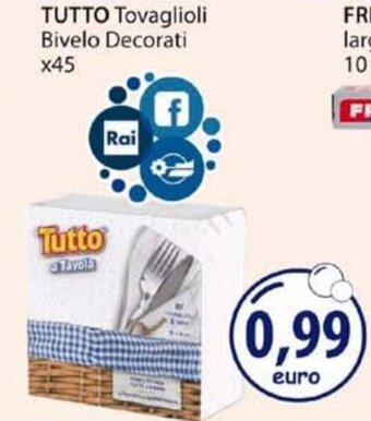 Acqua & Sapone Tutto Tovaglioli Bivelo Decorati x45 offerta
