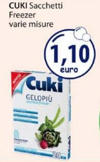 Acqua & Sapone Cuki Sacchetti Freezer varie misure offerta