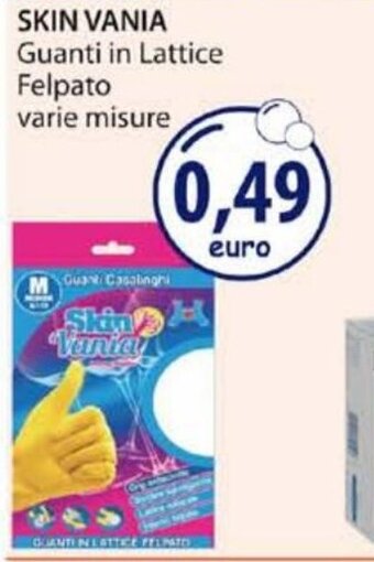 Acqua & Sapone Skin Vania Guanti in Lattice Felpato varie misure offerta