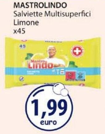 Acqua & Sapone Mastrolindo Salviette Multisuperfici Limone x45 offerta