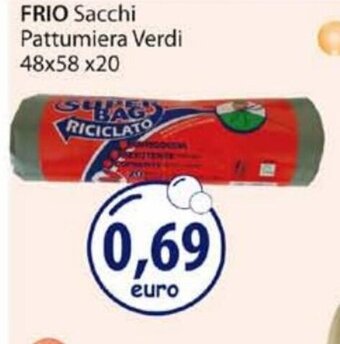 Acqua & Sapone Frio Sacchi Pattumiera verdi 48x58x20 offerta