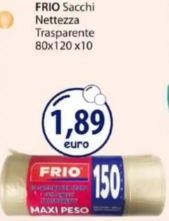 Acqua & Sapone Frio Sacchi Nettezza Transparente 80x120x10 offerta