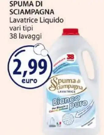 Acqua & Sapone Spuma di Sciampagna Lavatrice Liquido vari tipi 38 lavaggi offerta