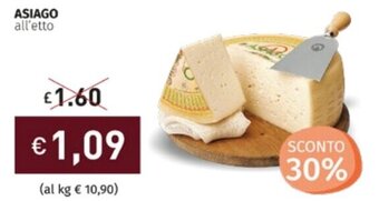 Prezzemolo e Vitale Asiago all'etto offerta