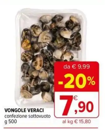 Iperal Vongole Veraci confezione sottovuoto 500 g offerta