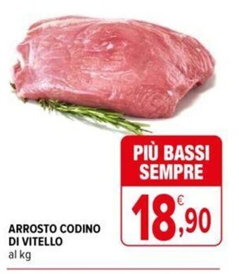 Iperal Arrosto Codino Di Vitello al kg offerta