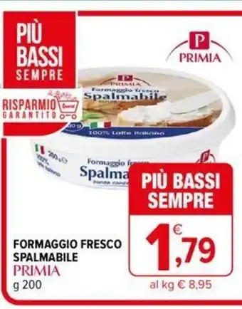 Iperal Primia Formaggio Fresco Spalmabile 200 g offerta