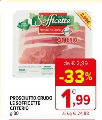 Iperal Le Sofficette Prosciutto Crudo Citterio 80 g offerta