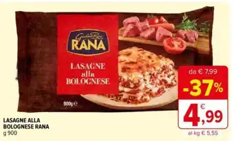 Iperal Rana Lasagne Alla Bolognese 900 g offerta