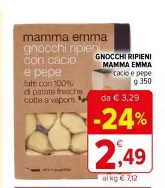 Iperal Gnocchi Ripieni Mamma Emma cacio e pepe 350 g offerta