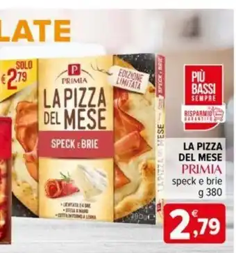 Iperal Primia La Pizza Del Mese speck e brie 380 g offerta