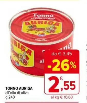 Iperal Tonno Auriga all'olio di oliva 240 g offerta