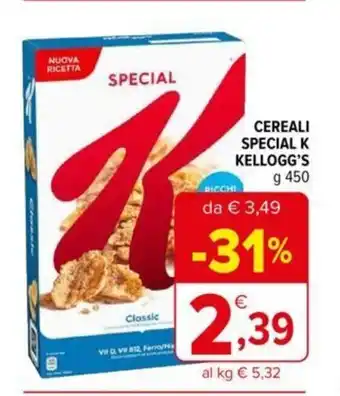 Iperal Kellogg's Special K Cereali 450 g offerta