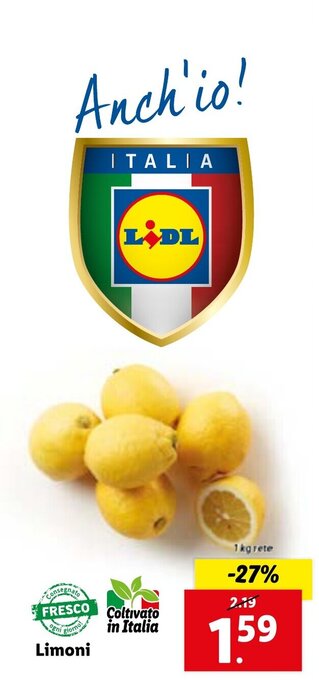 Lidl Limoni 1 kg rete offerta