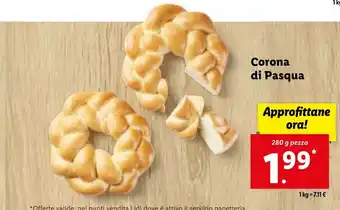 Lidl Corona di Pasqua 280 pezzo offerta