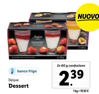 Lidl Deluxe Dessert 2 x 60 g confezione offerta